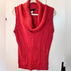 BCBG Maxazria red cowl neck sweater. Size medium.